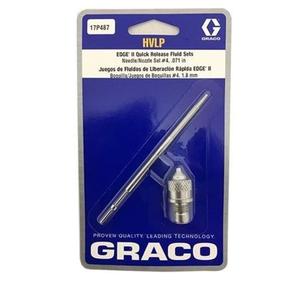 Graco HVLP Quick Release Fluid Needle-Nozzle Set Edge II 17P487