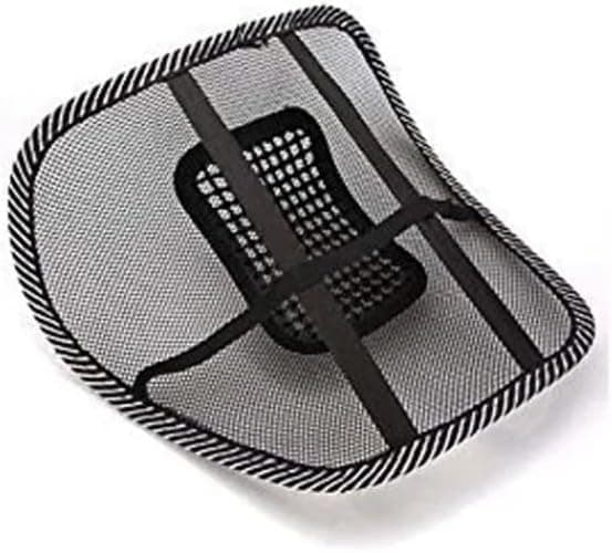 YU WELL Mesh Ventilation Back Rest with Lumbar Support Mesh Cushion Pad, Universal Back Lumbar Support Chairs for Office Chair, Home, Car, Seat to Relieve Pain