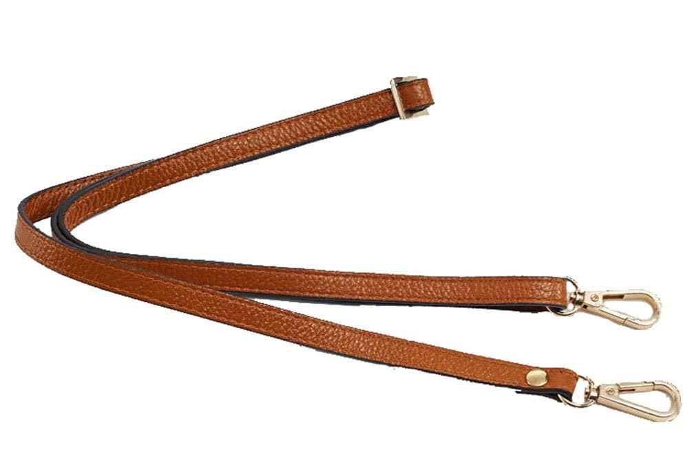 12MM Width Leather Adjustable Length Replacement Cross Body Purse Handbag Bag Shoulder Bag Wallet Strap (Light Purle) (Brown)