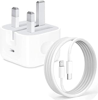 20W iPhone Charging Travel Adapter with 1M USB-C to Cable for Iphone 12/13/14/15 /16 - Fast Charging, Portable, Type G Wall Socket Compatible