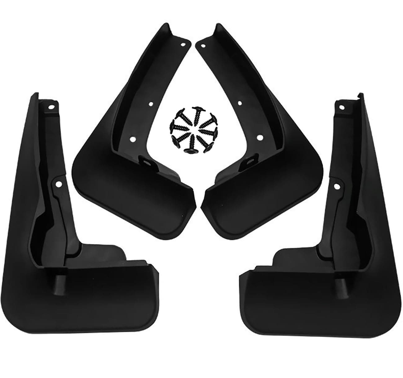 Upgraded Mud Flaps for 2010-2018 Dodge Ram 1500/2500/3500 Without Fender Flares MudFlaps Accessories, Front and Rear Splash Guards No Drilling Mud Guards