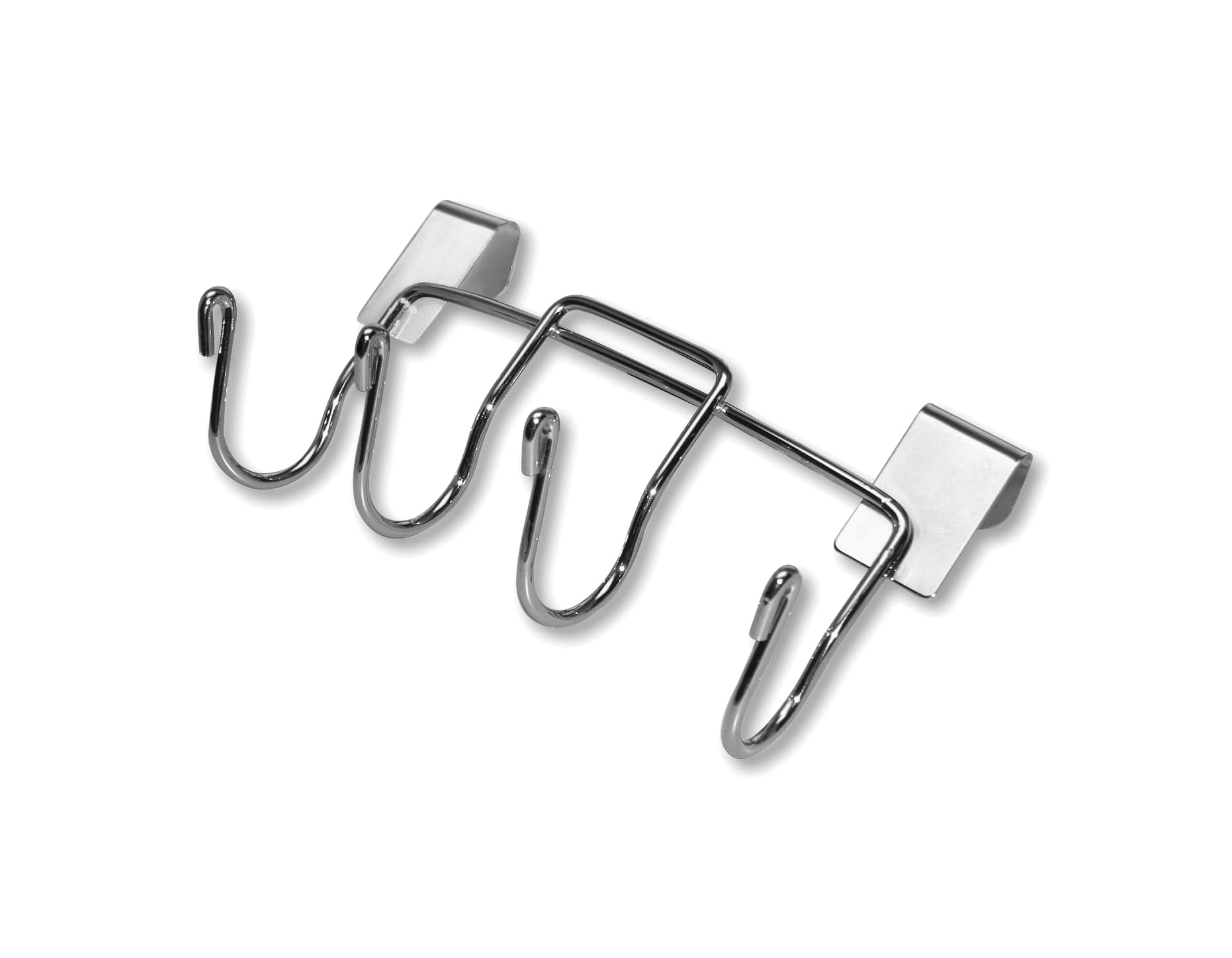 Weber tool hooks - fit all kettle charcoal grills, 4 hooks for convenient attachment of grill tools - silver (7401)