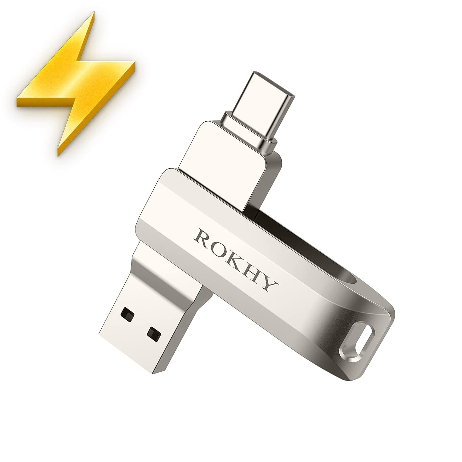 Flash Drive USB Type C Both 3.2 Tech - 2 in 1 Dual Drive Memory Stick High Speed OTG for Android Smartphone Computer, MacBook, Chromebook Pixel - 64GB
