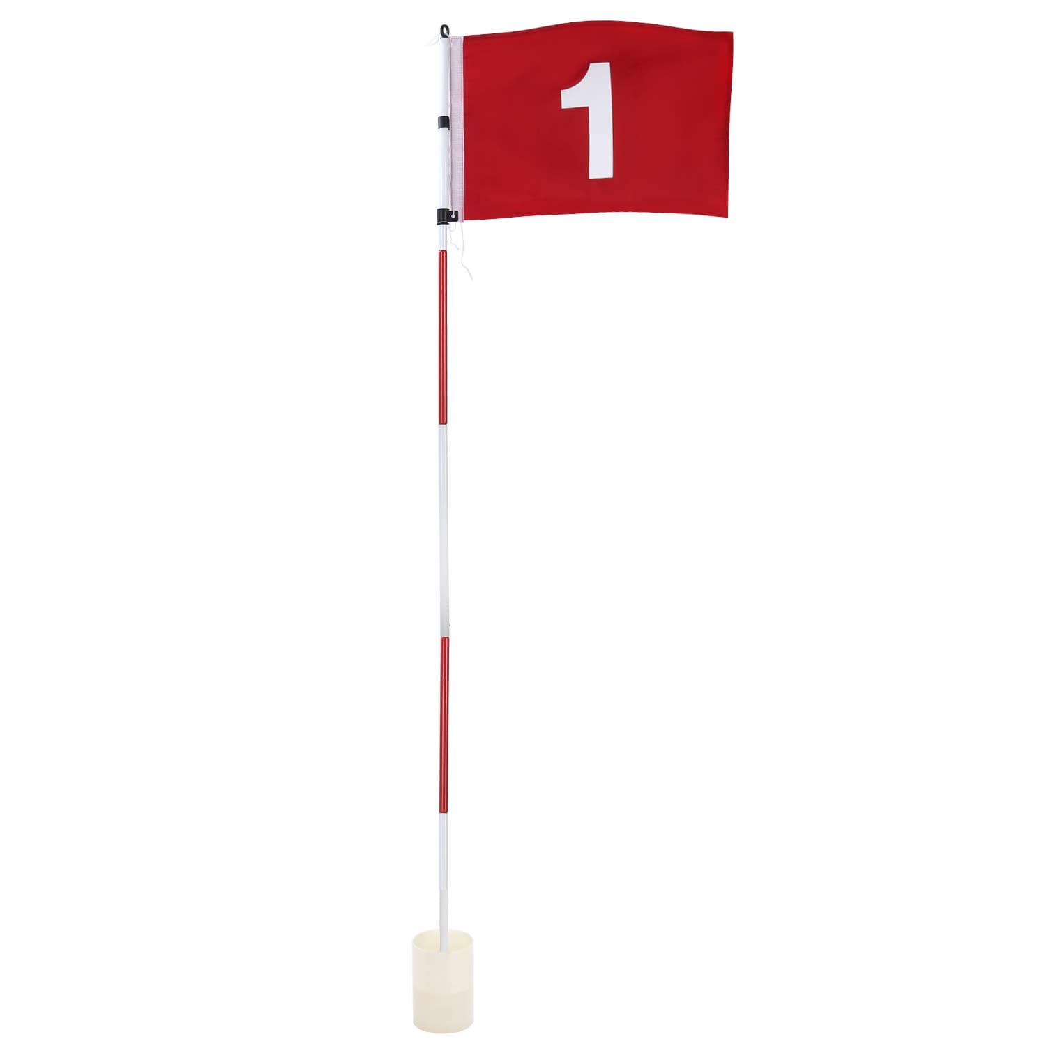 KINGTOP Backyard Practice Golf Hole Pole Cup Flag Stick, Putting Green Flagstick