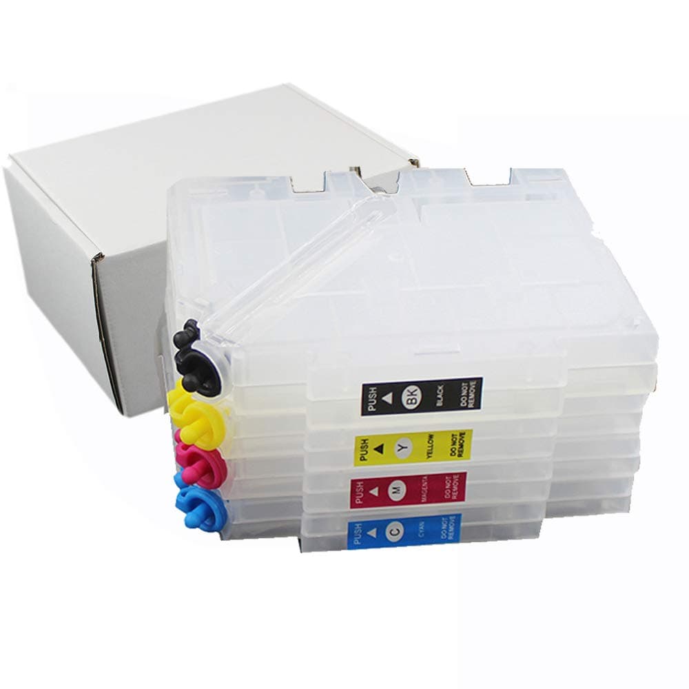 4pcs Empty refillable Ink Cartridge with one time chip Compatible for Virtuoso Sawgrass SG500 SG1000 Printer