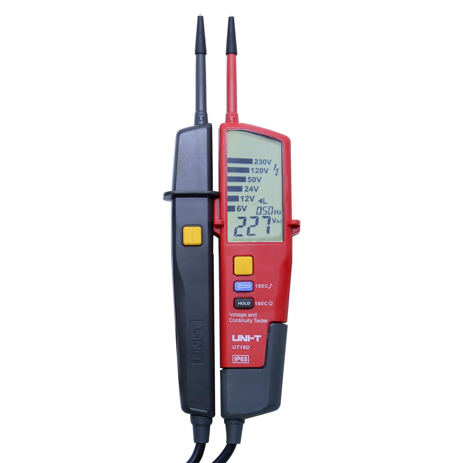 UT18D Voltage And Continuity Tester Auto Range Volt Detectors Pen Date Hold/LED/LCD Display Digital Multimeter
