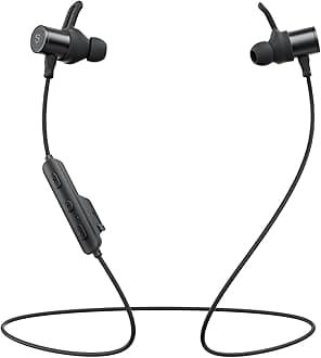 Q40HD Bluetooth 6.0 Sports Neckband Headphones, Hi-Res Audio LDAC, 20 Hours Playtime, IP67 Waterproof, App Control, Dual Connection, Dynamic EQ, Find Headphones