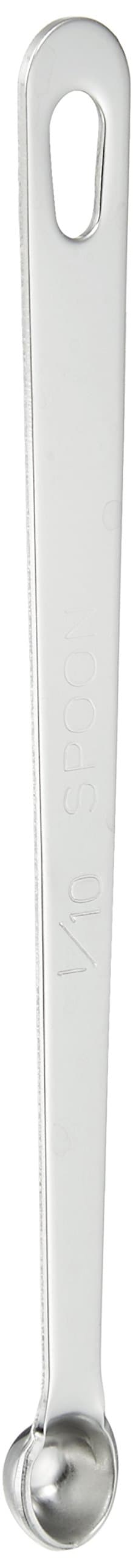 Wadasuke Manufacturing Extra Thick Measuring Spoon, 1/10 Spoon, 4911-0010 Silver