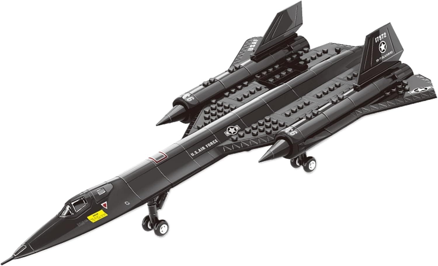 SR-71 Fighter Jet Building- Compatible with Lego Plane, Set, Military Fighter Plane Jet Suitable for 8-14 Years Old Children and Adults as Gifts (183 PCS)