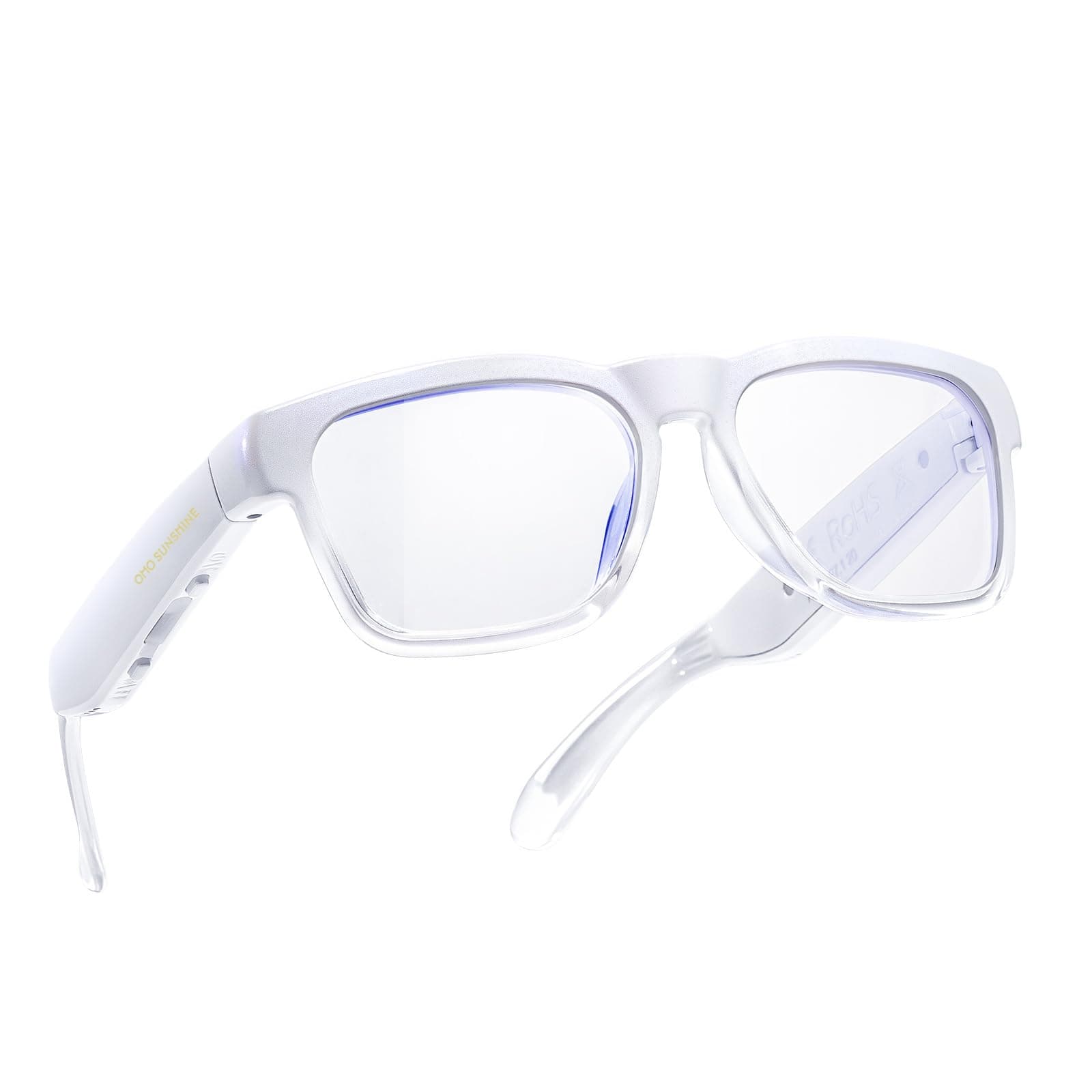 Bluetooth Audio Sunglasses, Lightweight Open Ear Sport Glasses, 10H Playtime,Water Resistant with Voice Control