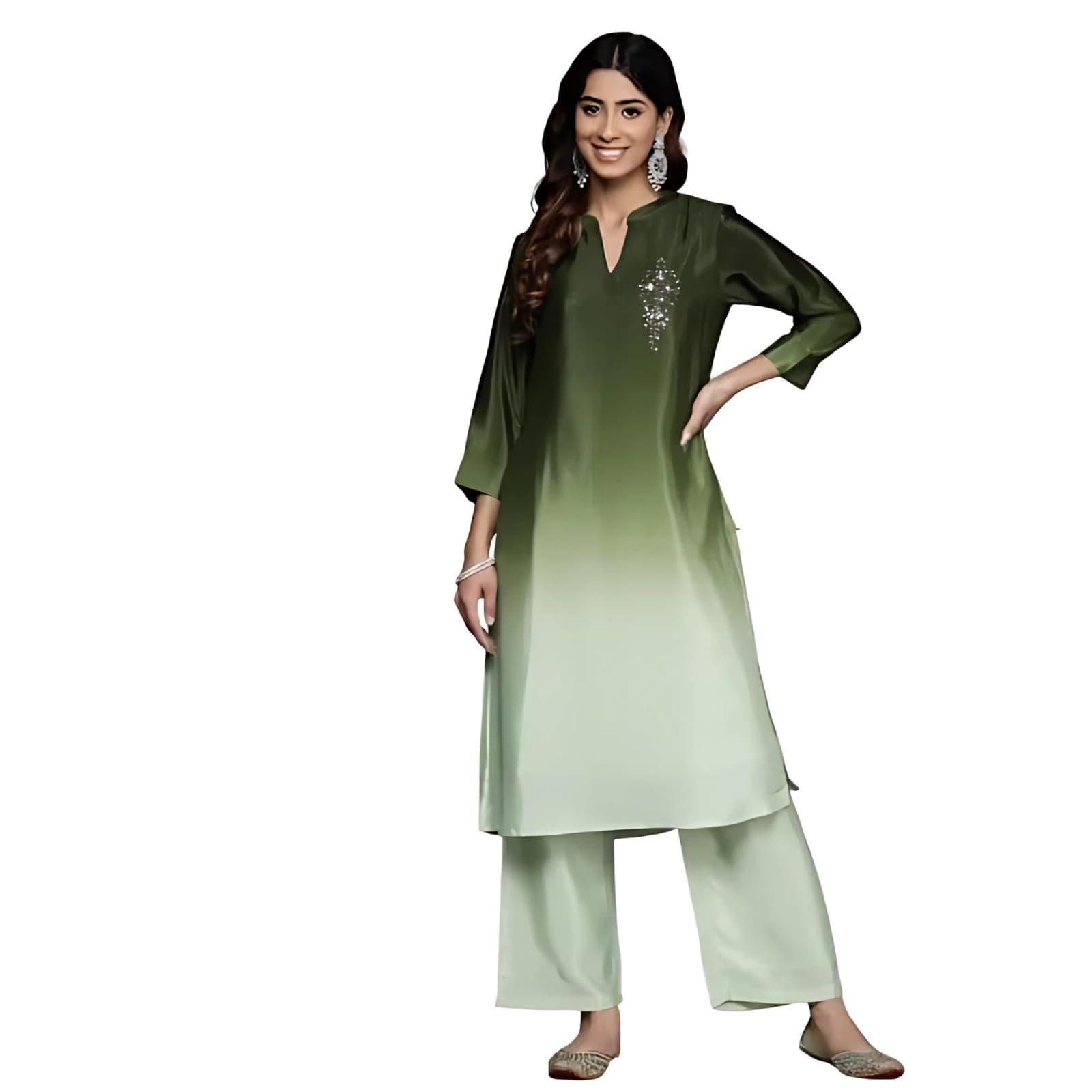 Varanga Women's Silk Blend Solid Regular Kurta – Elegant, Comfortable & Timeless Ethnic Wear