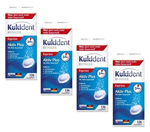 Kukident Active Plus Value / Economy Pack 544 Denture Cleaning Tablets (4 x 136 items)