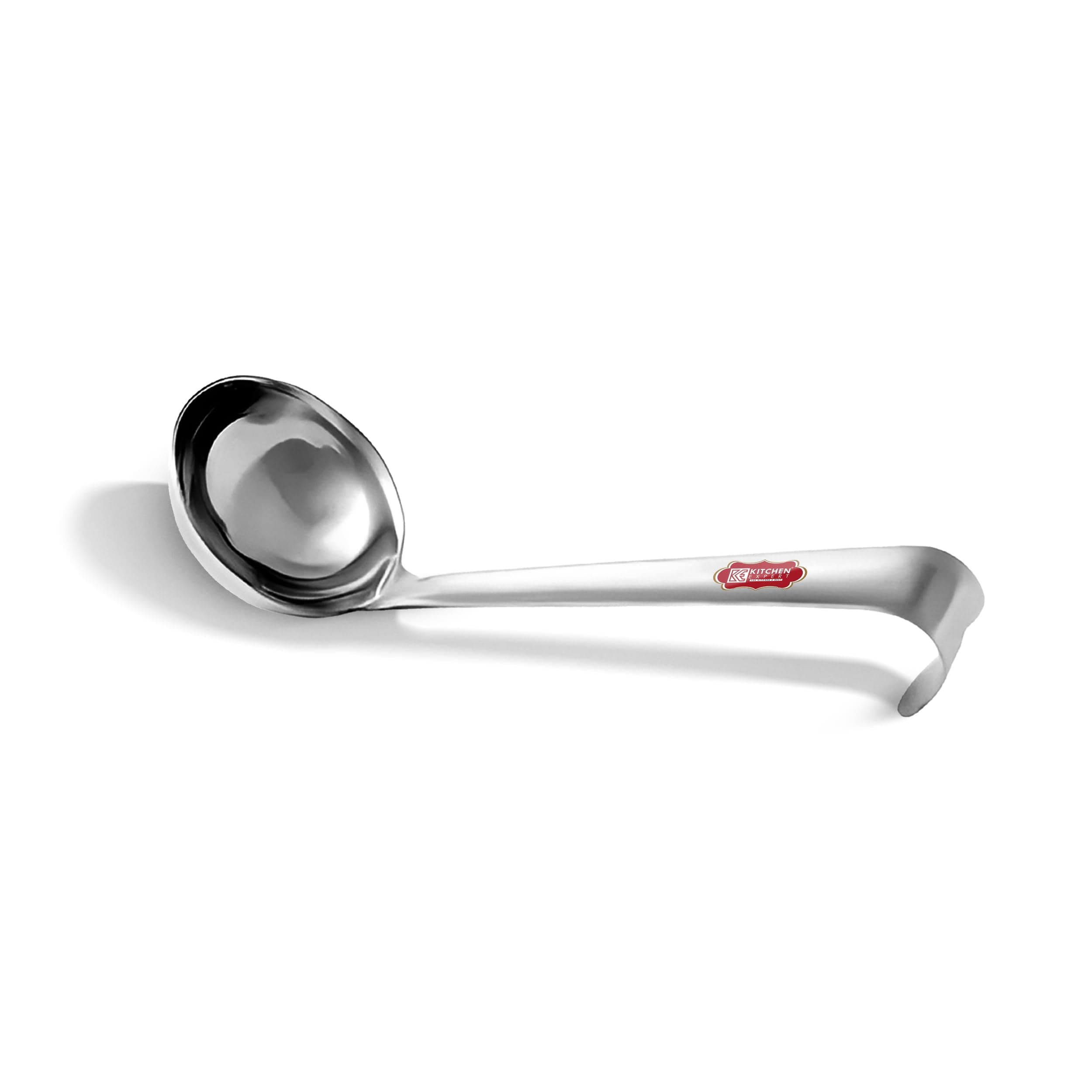 Kitchen Expert - Ghee Tipri | Stainless Steel | Medium Spoon for Ghee/Oil | Ladle for Ghee Degchi/Pot/Jar/Container | 1 Pc