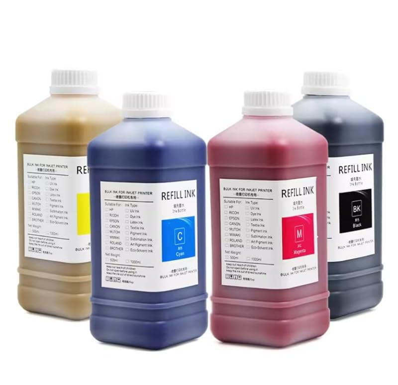 ASANSH Eco Solvent Ink for Wide Format Grand Format Printers Use for DX4 DX5 DX7 DX9 DX10 DX 11 XP600 TX800 Printhead, Mimaki, Roland, Mutoh (1000ml/PCS)