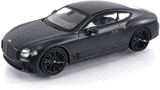 Truescale Miniatures Mini GT 1/64 Bentley Continental GT Speed 2022 Anthracite Satin (Left Handle) Finished Product MGT00442-L