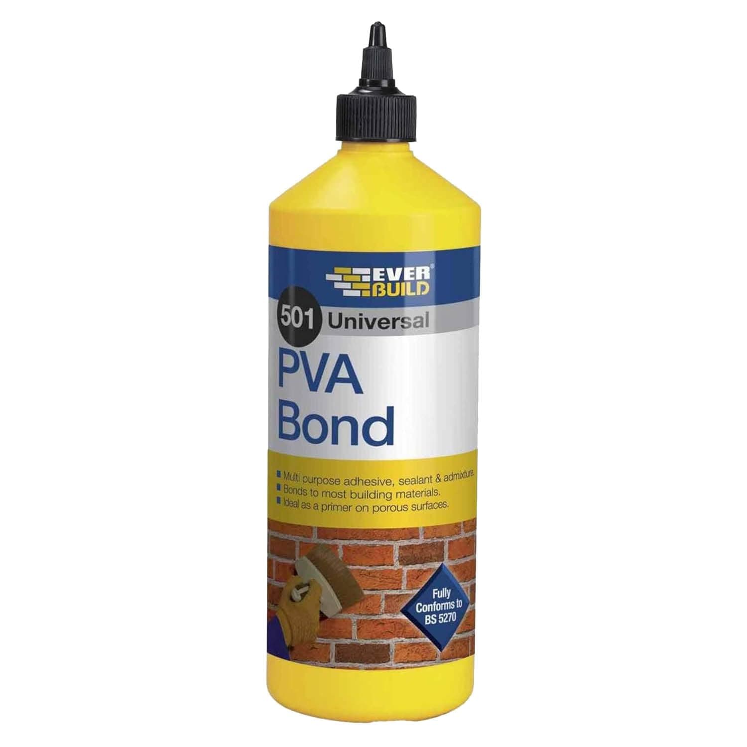 Everbuild 501 Universal PVA Bond – General Purpose Bonding Agent – 1 Litre