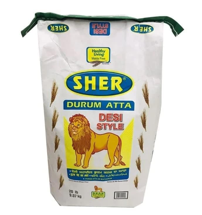 Durum Atta Desi Style 20lb