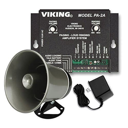 Viking Paging System with Amplifier and Speaker Horn Fully Powered for Use with Office Phones