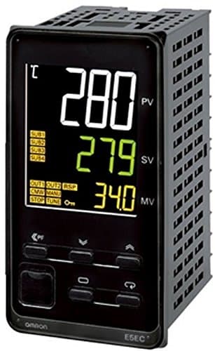 Omron E5EC-QX2ABM-800 Digital Temperature Controller, Size 48 x 96, 12VDC Voltage output + 2 alarms, 100-240VAC, Push-In Plus Terminal Blocks