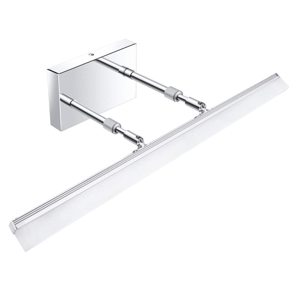 Aipsun 24 inch Modern LED Vanity Lights Adjustable Bathroom Vanity Light Fixtures Chrome Bathroom Light Fixture Over Mirror 5500K