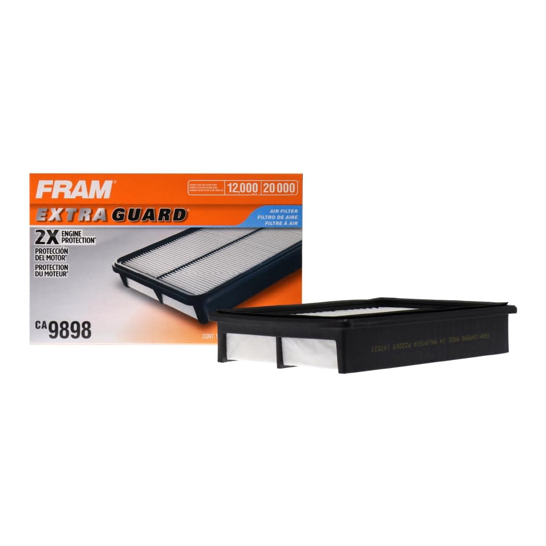 Extra Guard CA9898 Replacement Engine Air Filter for Select Mazda Models, Provides Up to 12 Months or 12,000 Miles Filter Protection