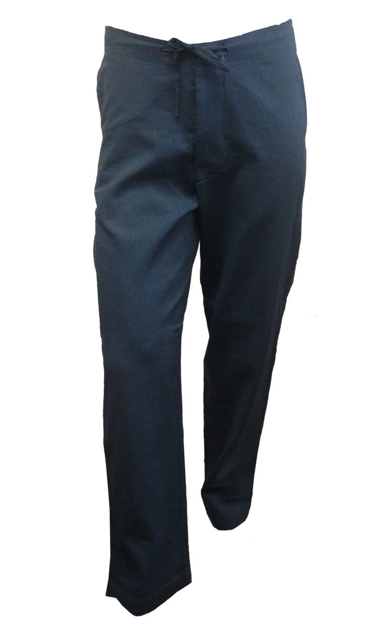 Cafe 6 Men's Linen/Cotton Drawstring Pants