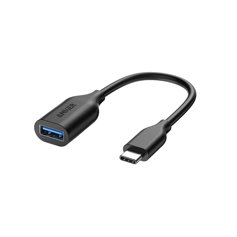 Anker USB-C to USB 3.1 Adapter Converts USB-C Female into USB-A Female Uses USB OTG Technology Compatible with Nexus 5X and 6P 2015 MacBook, ChromeBook Pixel and More (Black)