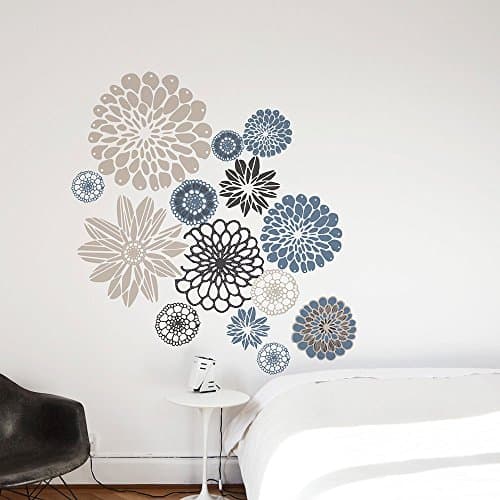 Adzif Wallflowers Wall Decals, Multi