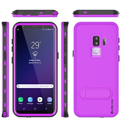 Galaxy S9 Plus Waterproof Case, Punkcase [Kickstud Series] [Slim Fit] [IP68 Certified] [Shockproof] [Dirtproof] [Snowproof] Armor Cover for Samsung Galaxy S9 Plus [Light Green]