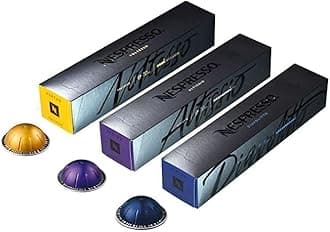 European Version Nespresso VertuoLine Barista Creations Variety: Altissio, Diavolitto, Voltesso - 30 Coffee Capsules Imported (not affiliated with Nespresso US)