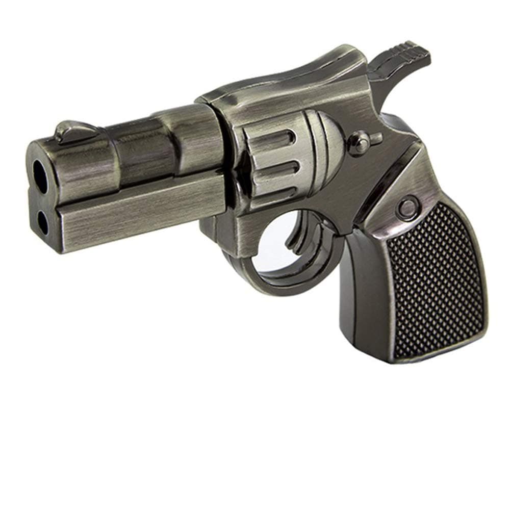 LIKE SHOW Memory Stick 32GB USB 2.0 Flash Drive Unique Metal Revolver Pistol Gun Shape Pen Drive Thumb Drive Pendrive JumpDrive Flash Disk