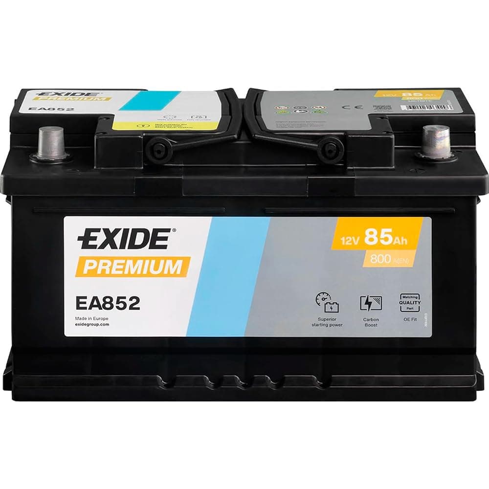 Exide Premium Carbon Boost EA852 12 V 85 Ah 800 A car battery