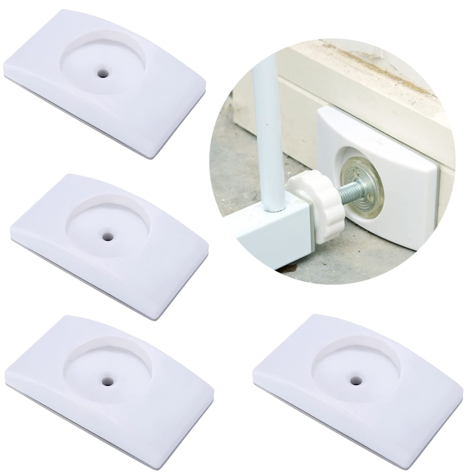 4 Pcs Safety Baby Gate Wall Protector Stair Gate Extension No Drill Wall Saver for Baby, Pet, Stair, Door, Wall Surface Safety