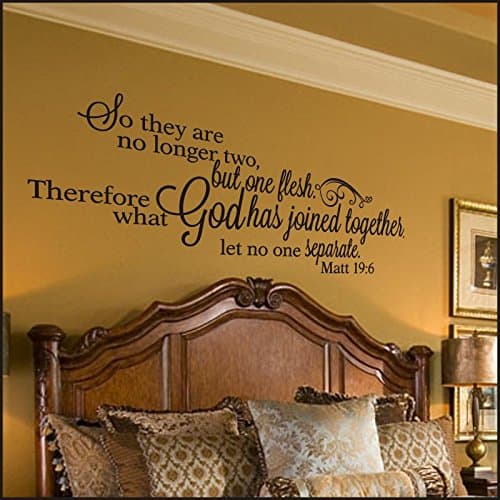 A Great Impression Matthew 19:6 What God Has Joined Together Decal. Small, Black