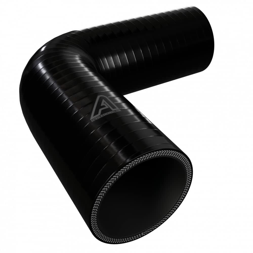 63mm Internal Diameter Black 90 Degree Silicone Elbow Hose