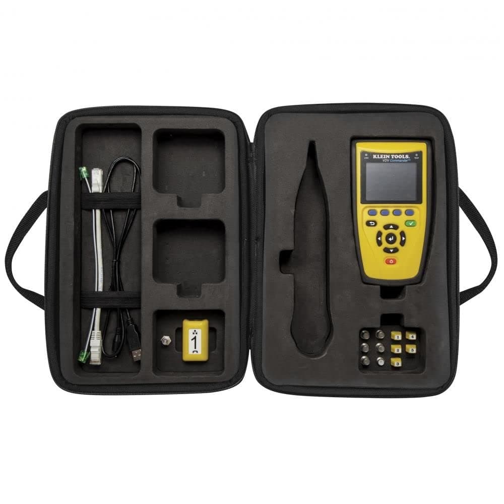 Klein Tools VDV501-828 Cable Tester Kit with Commander VDV Tester, Remotes, Adapter, and Case, Locate, Test and Measure Coax and Data Cables