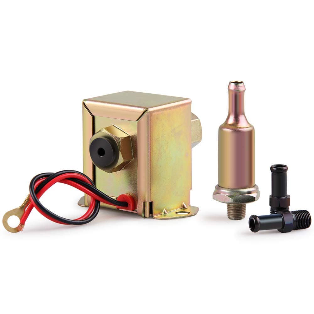 Universal 12v Electric Fuel Pump 2.5-4psi Type Square Fuel Pump 30GPH Self Priming Gasoline Diesel Pump for Carburetor