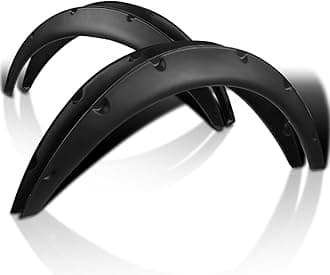 4PC Front + Rear Universal Flexible Car Fender Flares Black Durable Extra Wide Body Kit Wheel