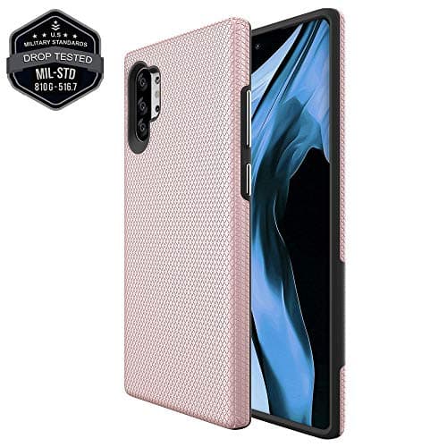Note 10 Plus Case,Galaxy Note 10 Plus Case Accessories Full Body (Military Grade Drop Protection) Slim Cover Defender Bumper Skin for Samsung Note 10 Plus Case (Rose Gold)