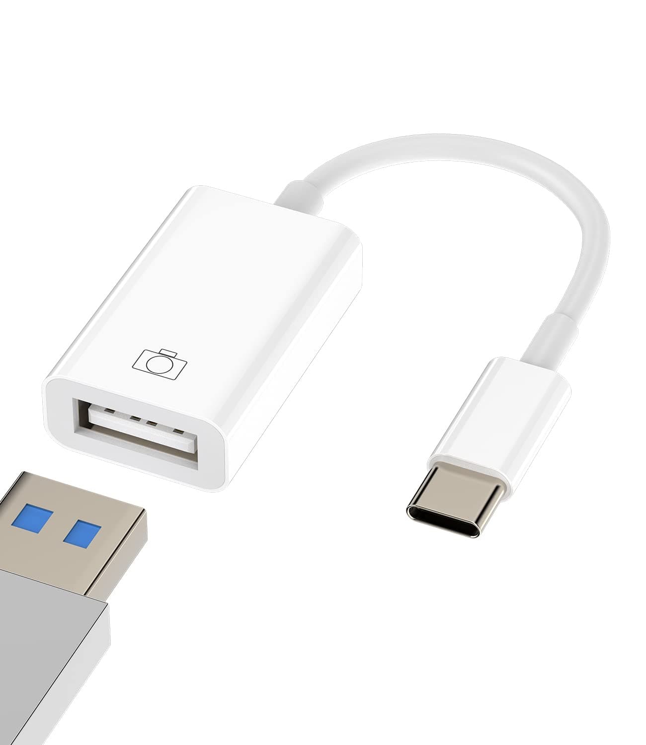 USB-C to USB A Adapter 3.0 OTG Cable Accessories Type Thunderbolt Port Mouse Hub for Galaxy S23 Ultra Note10 Plus S10 LG Pixel MacBook Apple IPhone15 Pro Max Plus ipad 10、Air4/5、Mini6、Pro 12.9