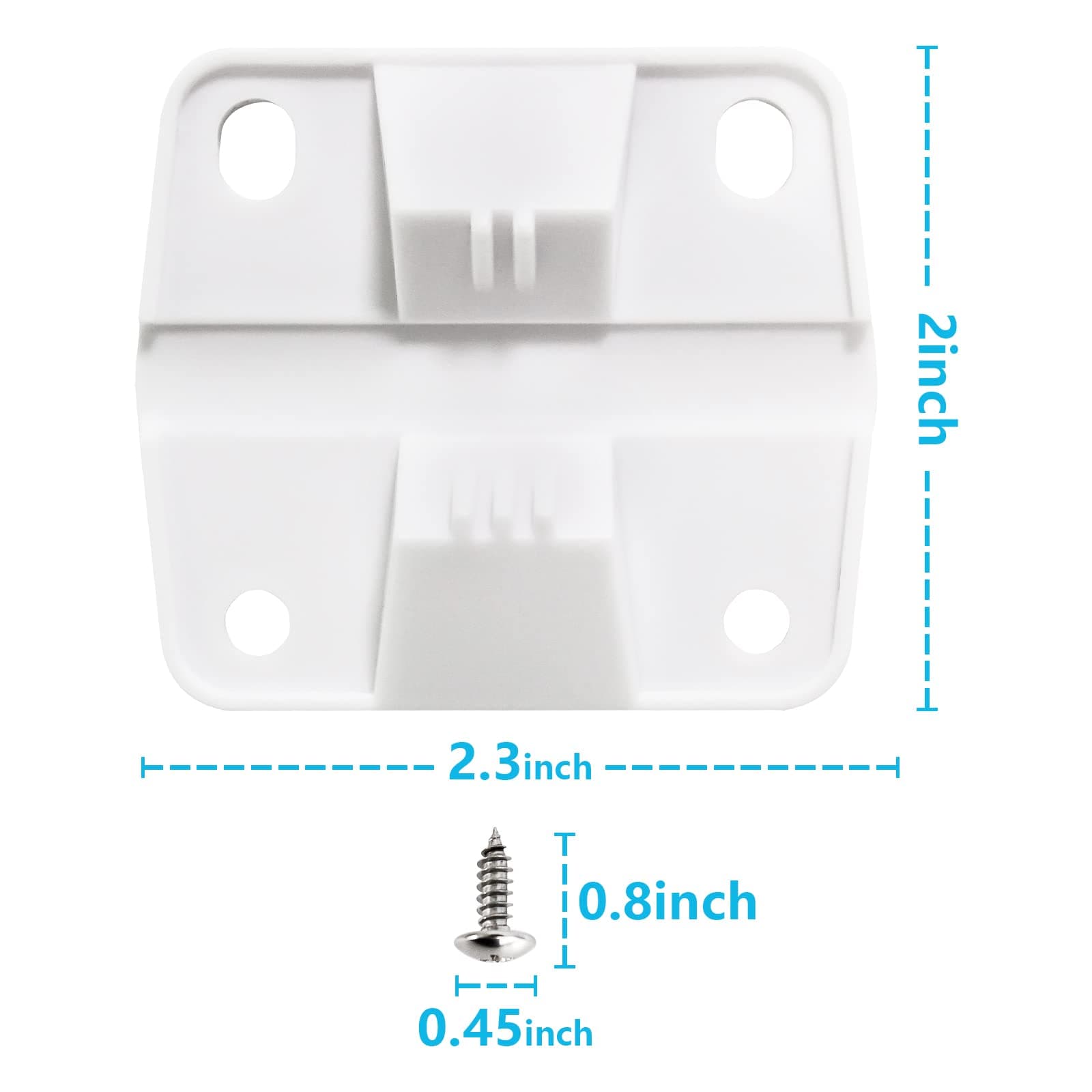 RO6G Cooler Replacement Plastic Hinges with Screws Set for Coleman Cooler - 4 Pack