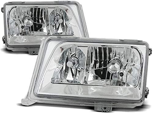 Headlights compatible with Mercedes-Benz W124 E-Class 1993 1994 1995 GV-1354 Front Lights Car Lamps Car Lights Headlamp Headlamps Driver And Passenger Side Complete Set Headlight Assembly Chrome