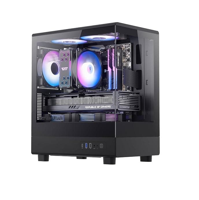 MICRO VIEW GAMING DESKTOP & WORKSTATION PC | CORE I7 PROCESSOR | 16GB RAM | GPU (OPTIONS) | 1TB NVME/SATA SSD | WINDOWS 10 | WIFI BT READY (COREI7 6700 + RTX 2060 SUPER 8GB)