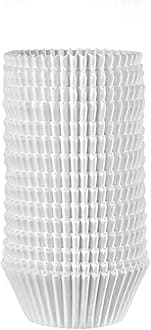 White Cupcake Liners [500 Count] - Grease-Proof, Food-Grade Baking Cups - Standard Muffin Liners for Cupcakes, Muffins, Mini Cakes & More - Oven, Microwave, Freezer Safe - Formerly Comfy Package