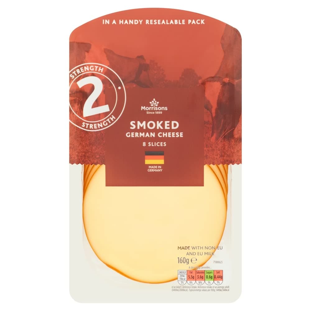Morrisons Smoked Cheese Slices, 160g