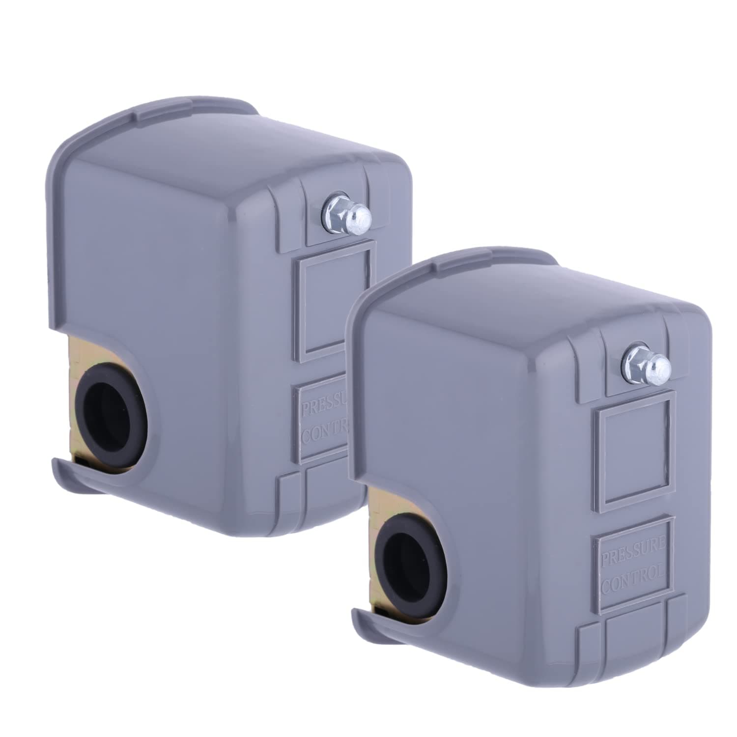 Water Pressure Switch 40-60 psi, Black Plastic Utility Switch for Well Pump, 1/4” Female NPT, 2pcs