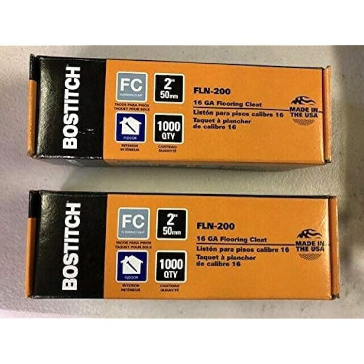 2 Pack Boss Catch FLN-200 2" Flooring L-Nail, 1000pcs/box