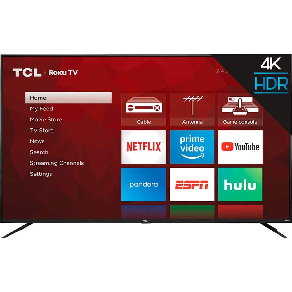 TCL 75-inch Class 4-Series 4K UHD HDR Smart Roku TV – 75S435, 2021 Model
