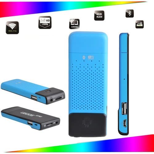 Ugoos UM2 RK3188 Quad Core ARM Cortex-A9 1.6GHz Google Android 4.2 OS Mini TV Box 2G/8G BT IR Remote Double USB port