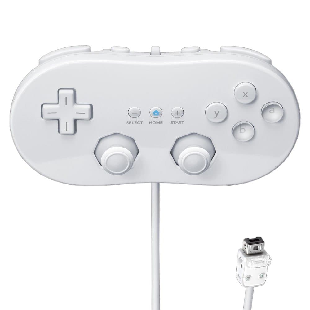 Zettaguard Classic Controller Compatible with Wii, White 2Pk